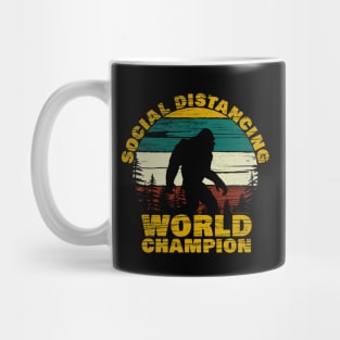 Bigfoot Social Distancing Champion Mug